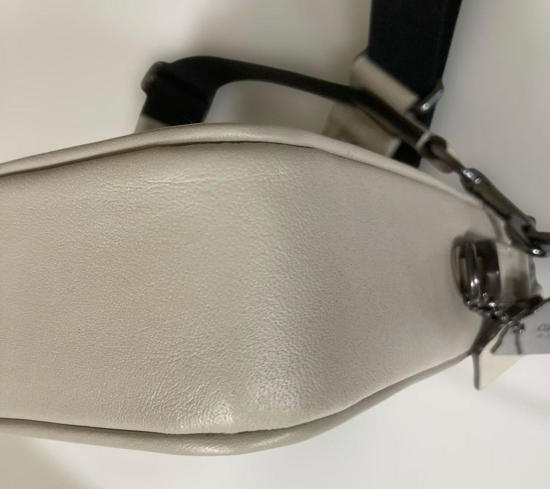 COACH ショルダーバッグ　 グレーベージュ×アイボリー