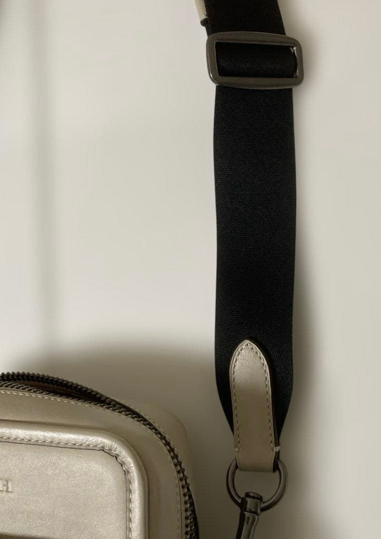 COACH ショルダーバッグ　 グレーベージュ×アイボリー