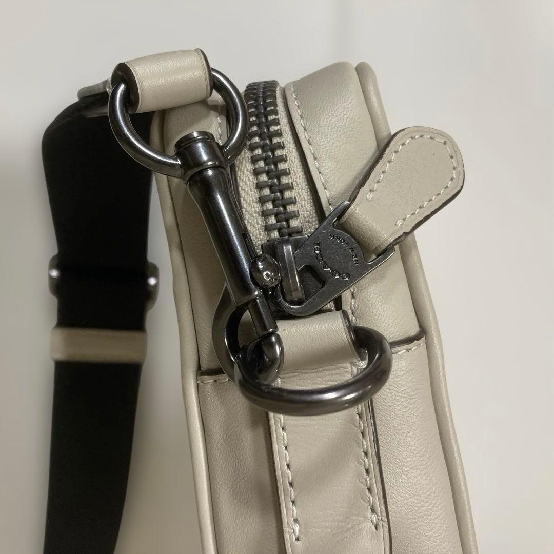 COACH ショルダーバッグ　 グレーベージュ×アイボリー