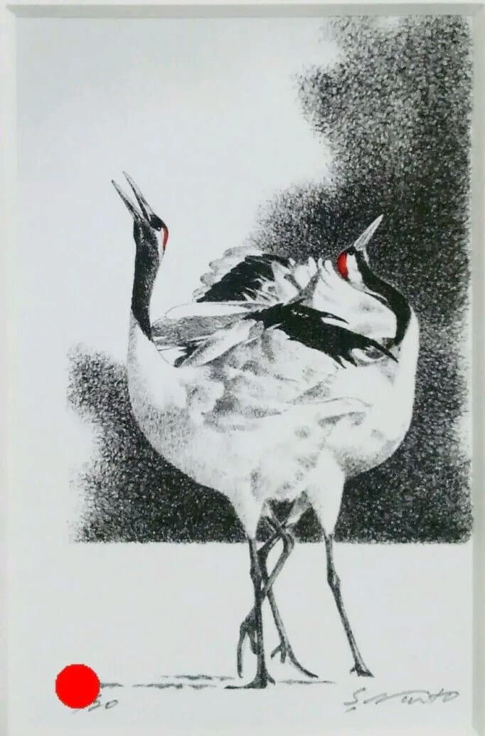 ガ*ン様 ジョウナイトウ リトグラフ 直筆サイン　①　✨２０枚限定の希少な作品✨