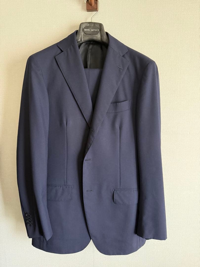 RING JACKET リングヂャケット スーツ サイズ48 ネイビーカノニコ