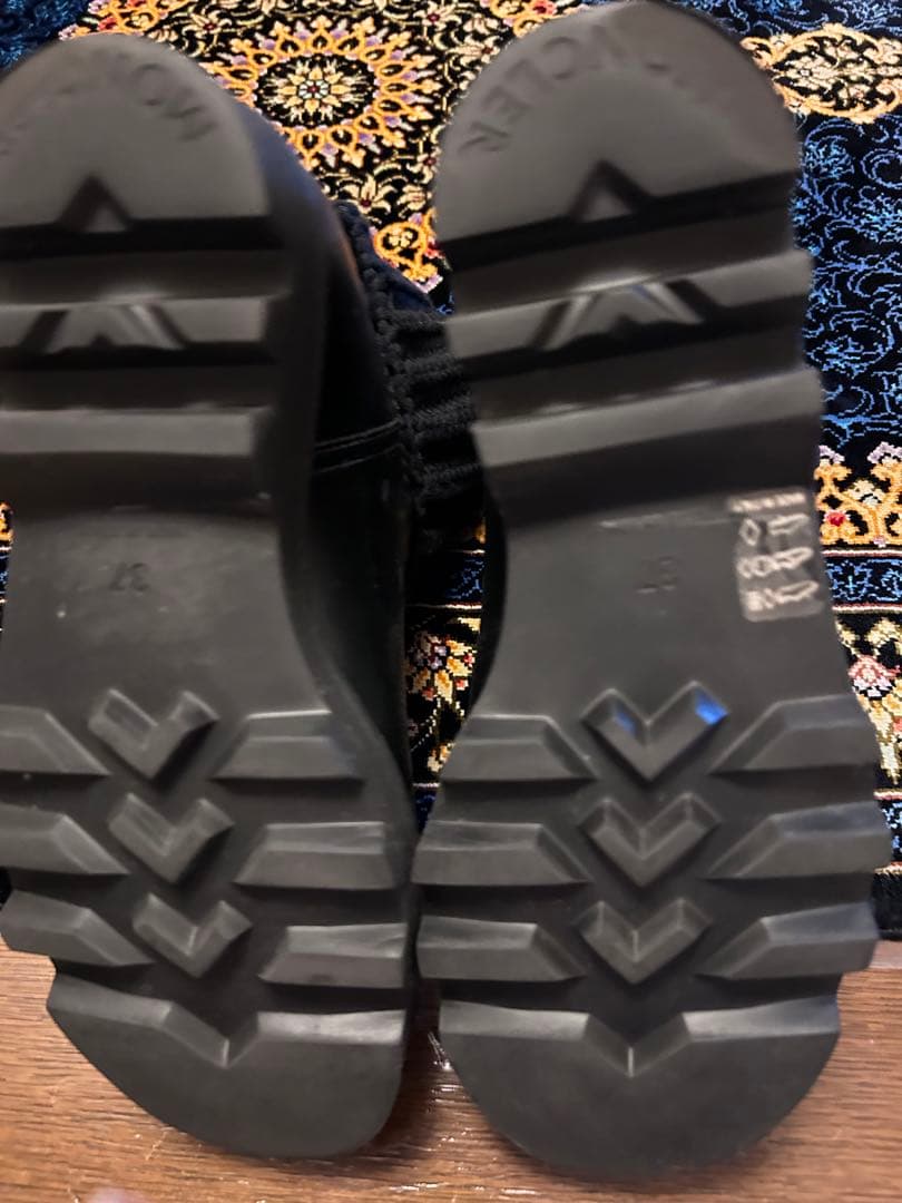 MONCLER 黒 ショートブーツ レインシューズ