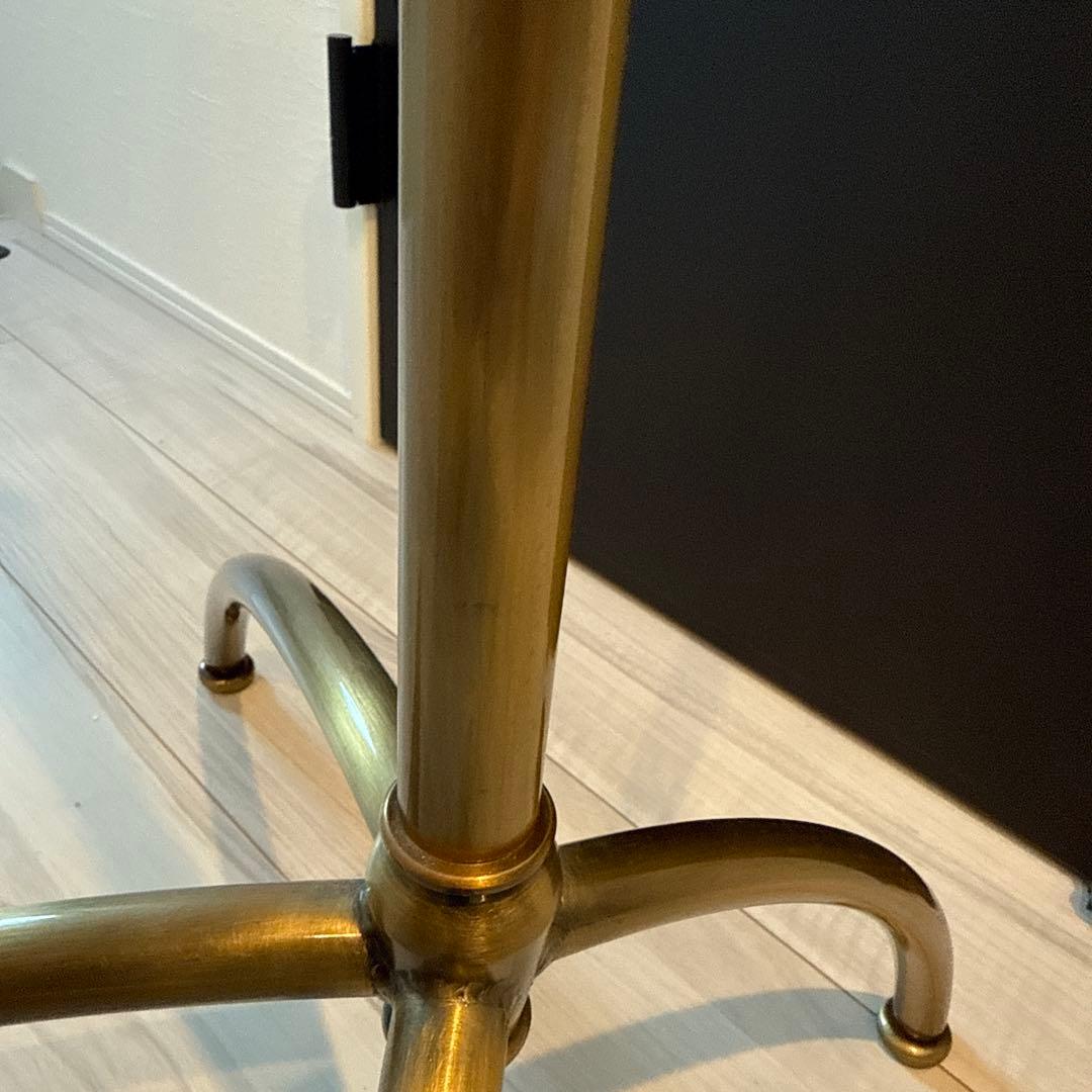 ハンガーラック　傾斜ハンガー　高さ可変　アンティークゴールド③ 残りわずか