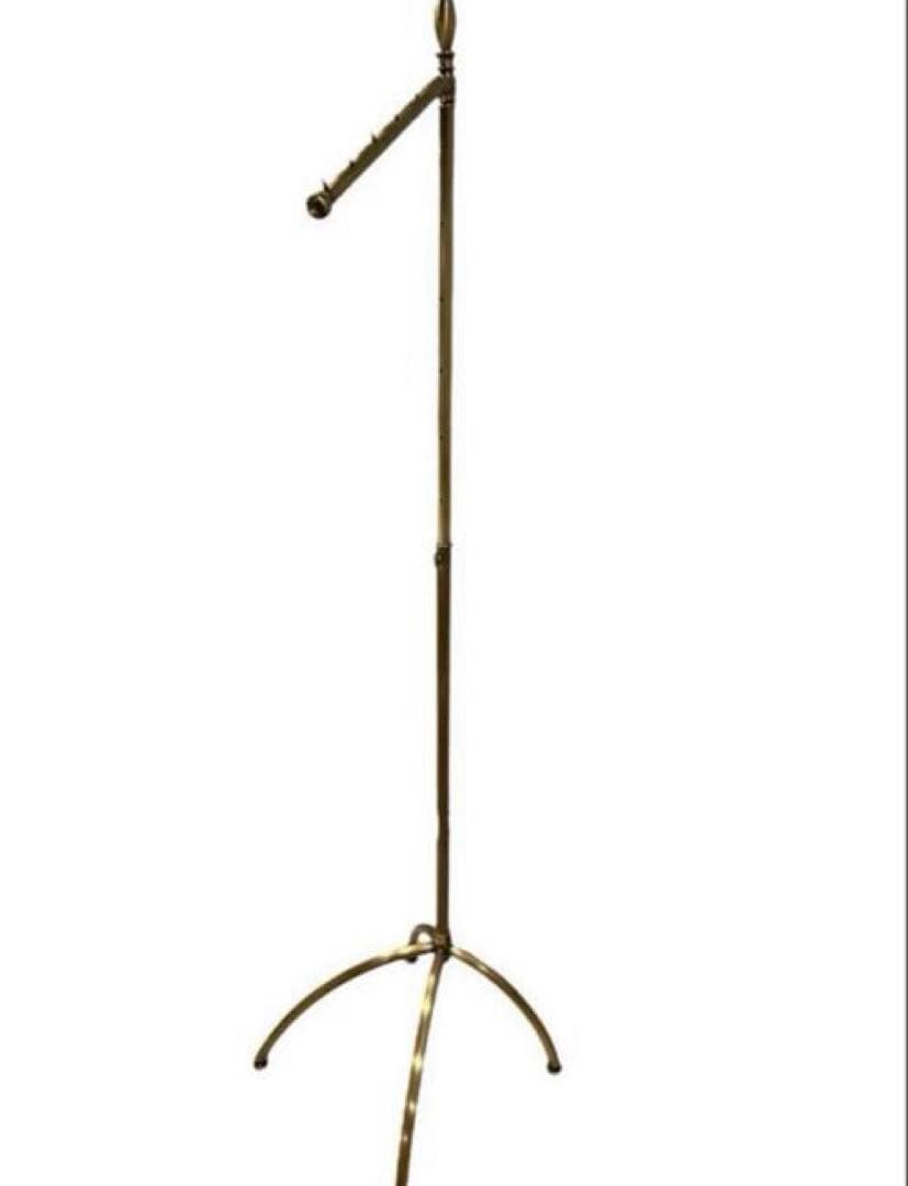 ハンガーラック　傾斜ハンガー　高さ可変　アンティークゴールド③ 残りわずか