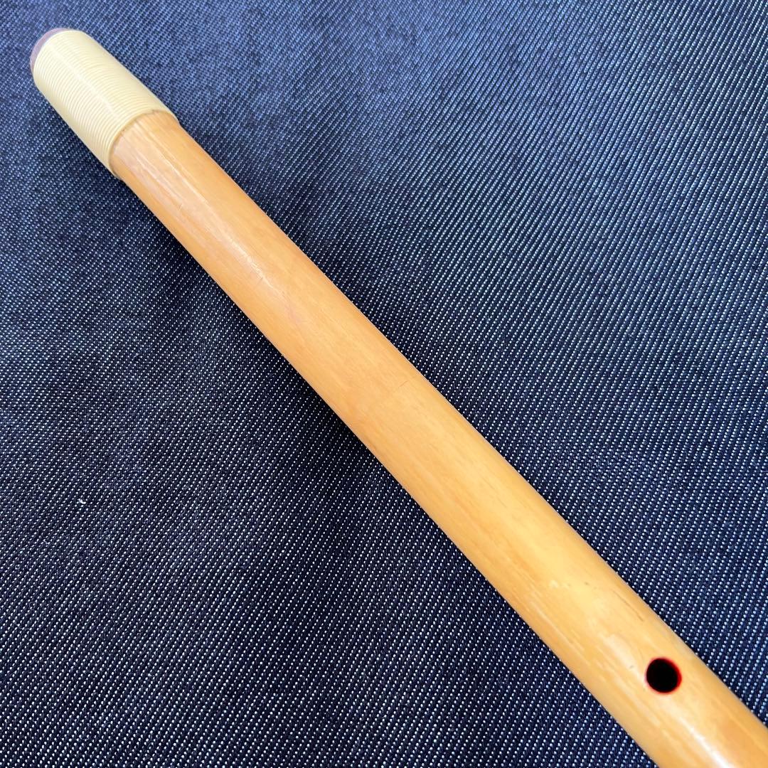 篠笛 阿波踊り 6本調子 （B♭ドレミ調）みさと笛 神下先生 天地籐巻