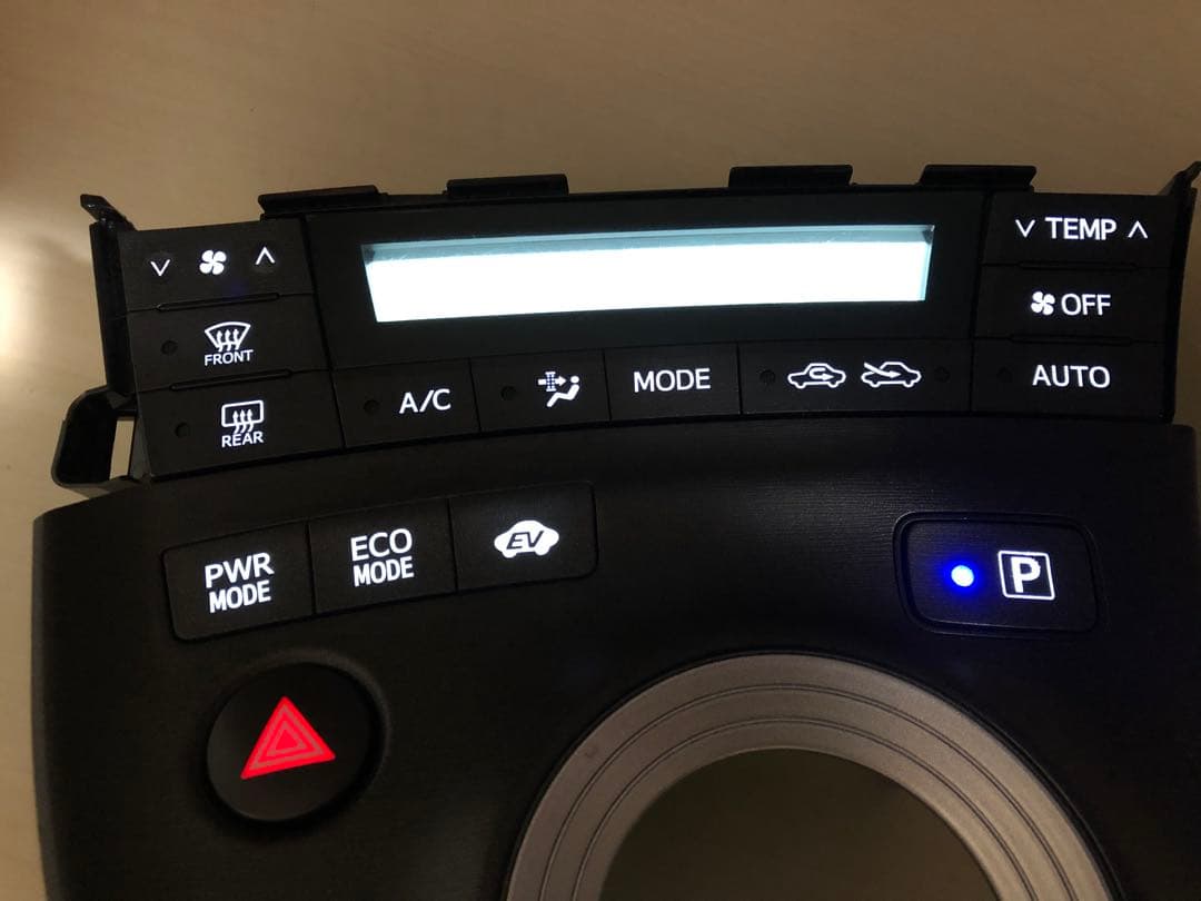 ZVW30 プリウス　前期　エアコンパネル　シフトパネル LED打ち替え