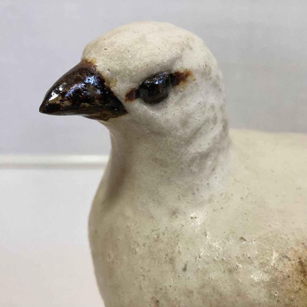 九谷焼 中村梅山 「雷鳥」 陶器 置物 オブジェ 共箱 木箱入り 和風 レトロ