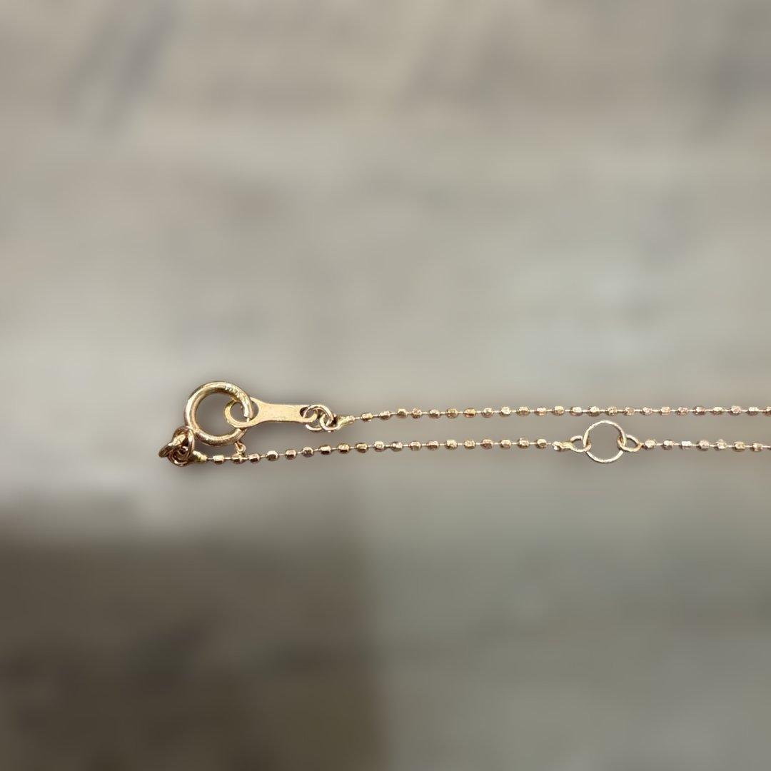 K10 0.20ct ダイヤネックレス　ピンクゴールド