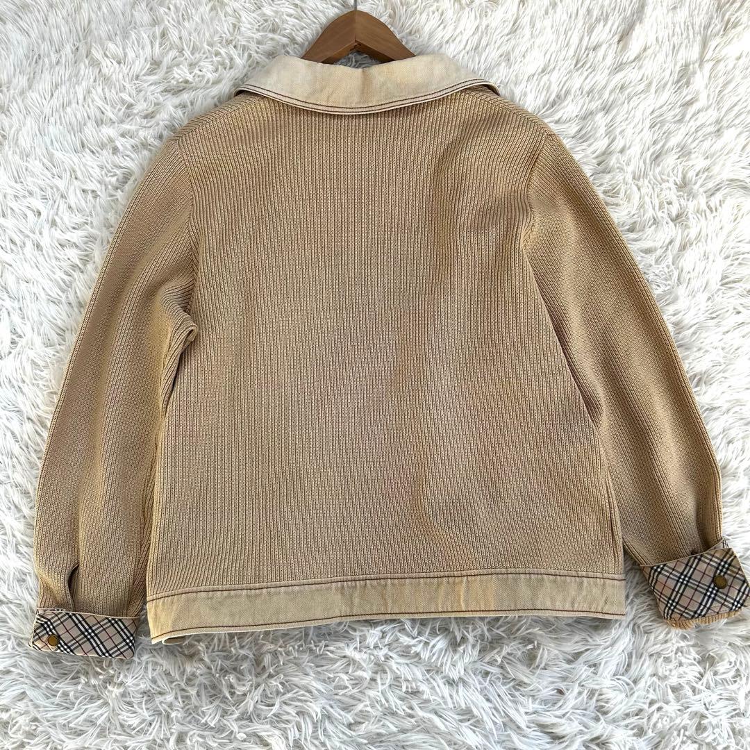 バーバリーロンドン　ノバチェック ニットジャケット カーディガン 15BR