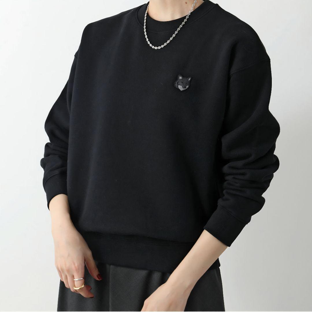 美品 MAISON KITSUNE メゾンキツネ トレーナー ブラック タグ入り