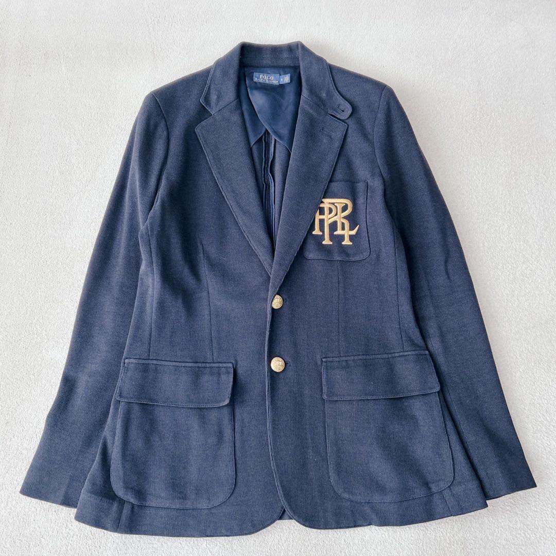 美品✨ポロラルフローレン　紺ブレ　金ボタン　エンブレム　ユニセックス　2XL相当
