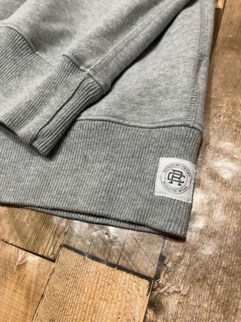 【レア！】REIGNING CHAMP ロゴ刺繍 HEAVY WEIGHT 灰M