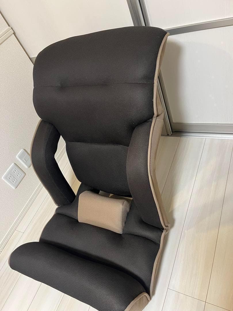 【美品】座椅子生活 明光ホームテック 腰の神様がくれた座椅子　ブラウン