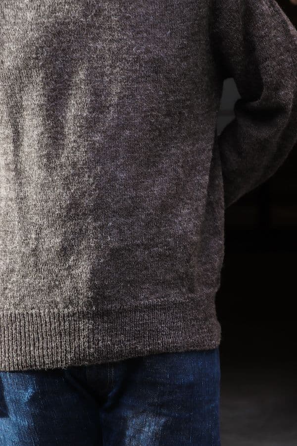 アナトミカ　1PLY SHETLAND SWEATER CREW NECK