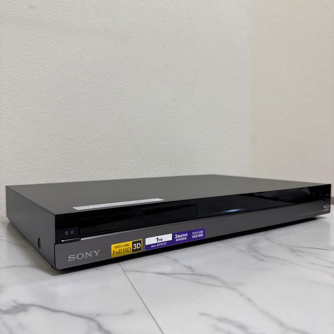 SONY 1TB ブルーレイ/DVDレコーダー 3チューナー　3D対応