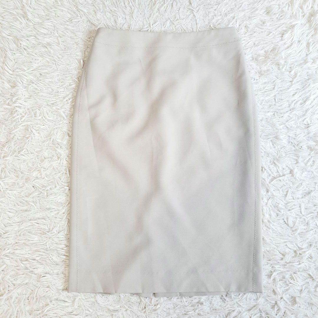 良品✨ベイジ 洗える!スカートセットアップ 現行タグ ノーカラージャケット