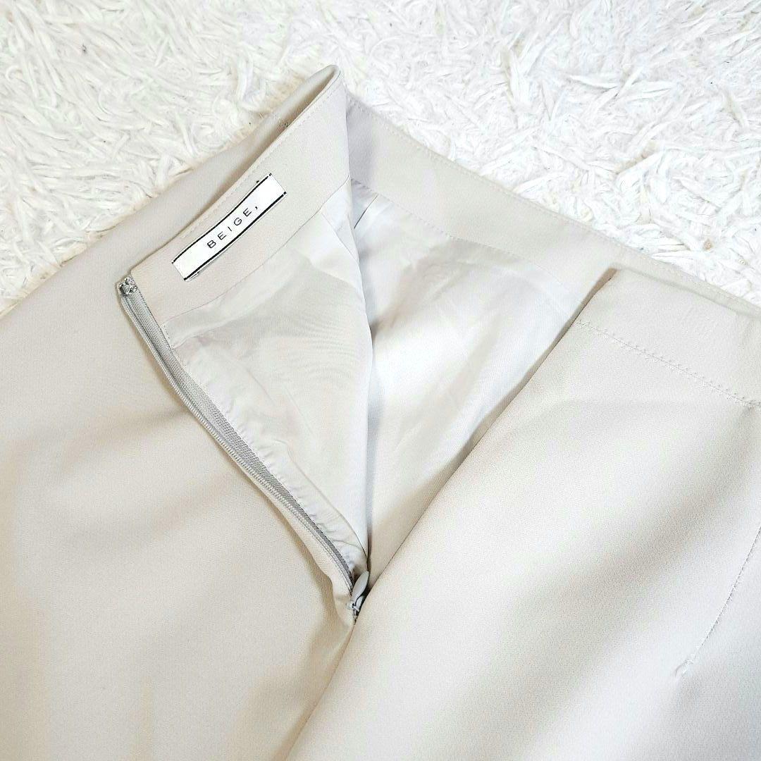 良品✨ベイジ 洗える!スカートセットアップ 現行タグ ノーカラージャケット