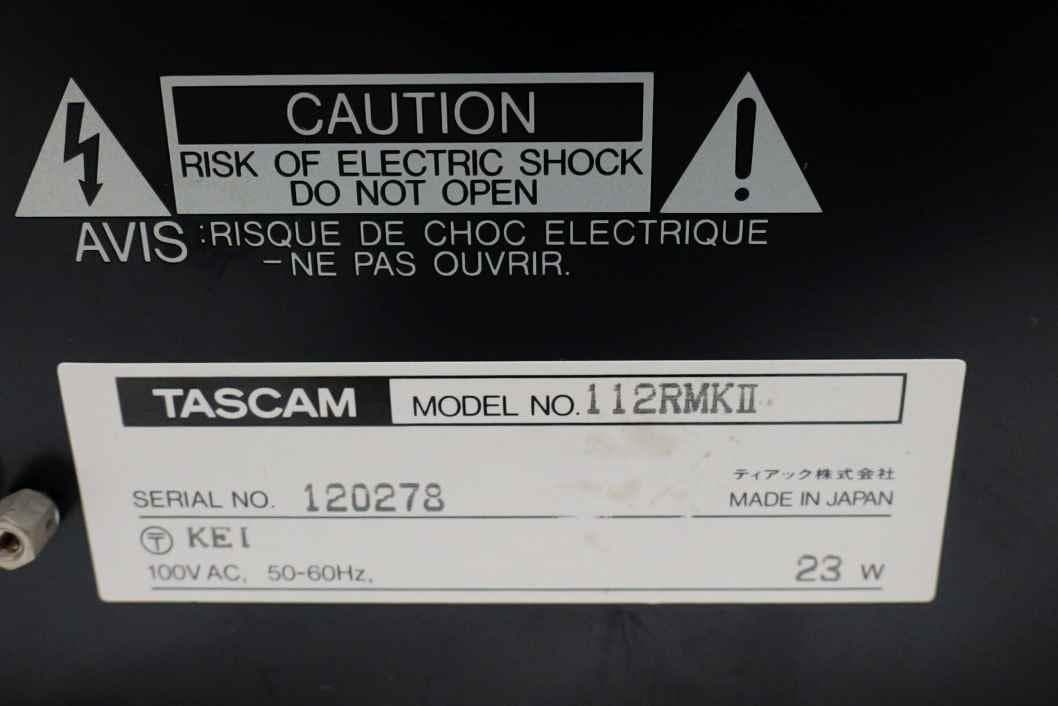 ギア＆ベルト交換済！TASCAM 112RMKII タスカム カセットデッキ