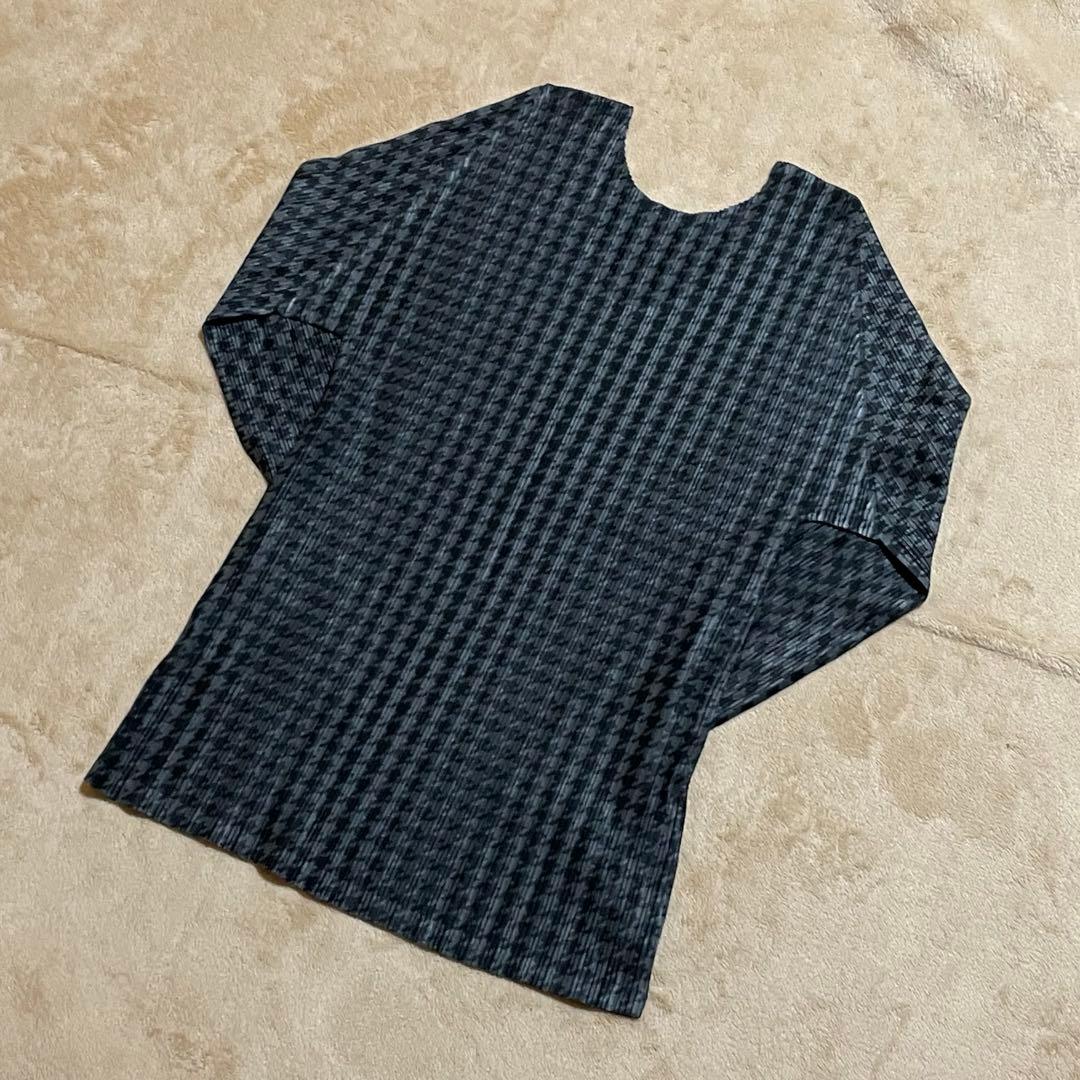 PLEATS PLEASE 長袖 トップス ネックウォーマー　セット　千鳥格子