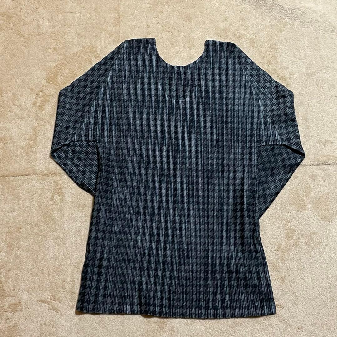 PLEATS PLEASE 長袖 トップス ネックウォーマー　セット　千鳥格子