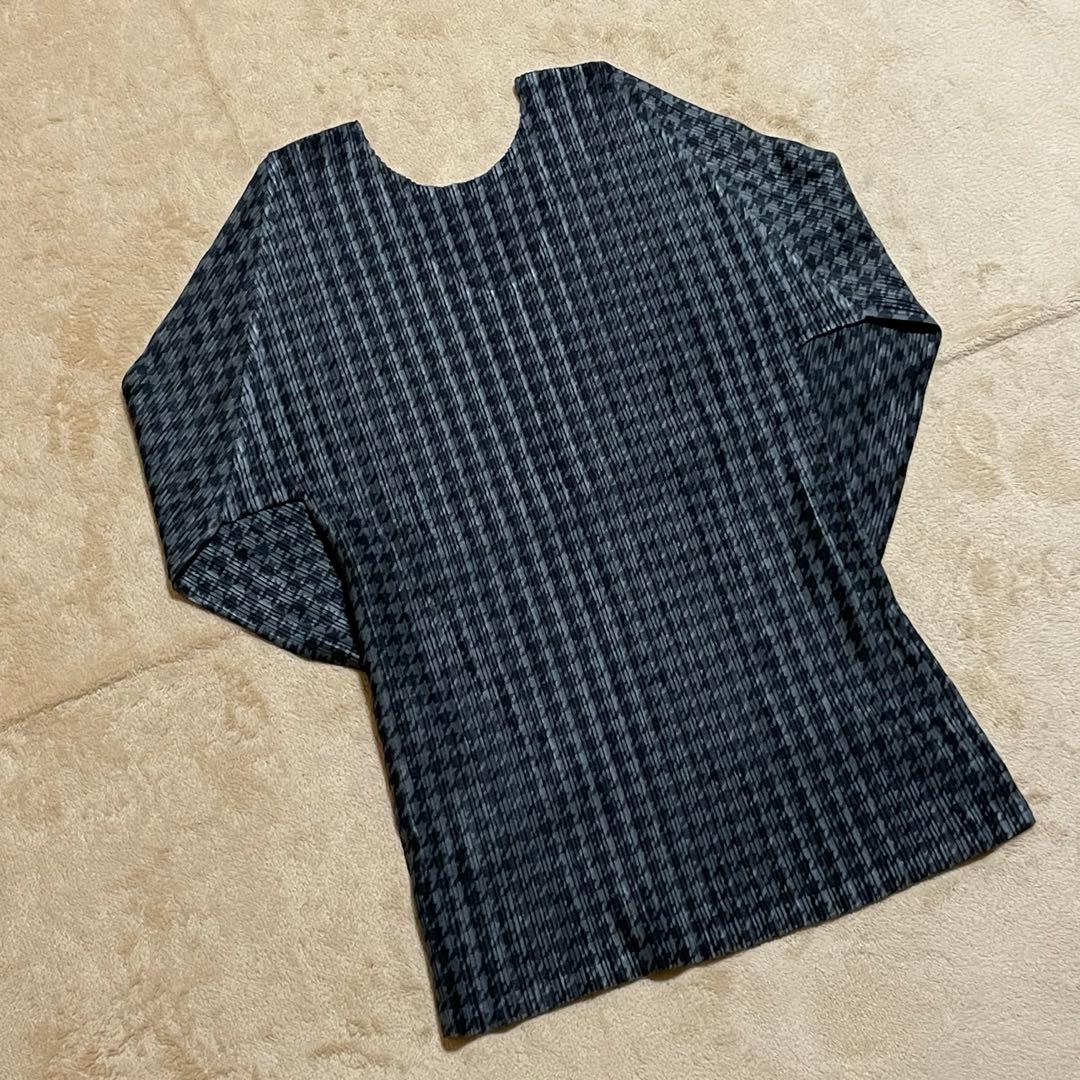 PLEATS PLEASE 長袖 トップス ネックウォーマー　セット　千鳥格子