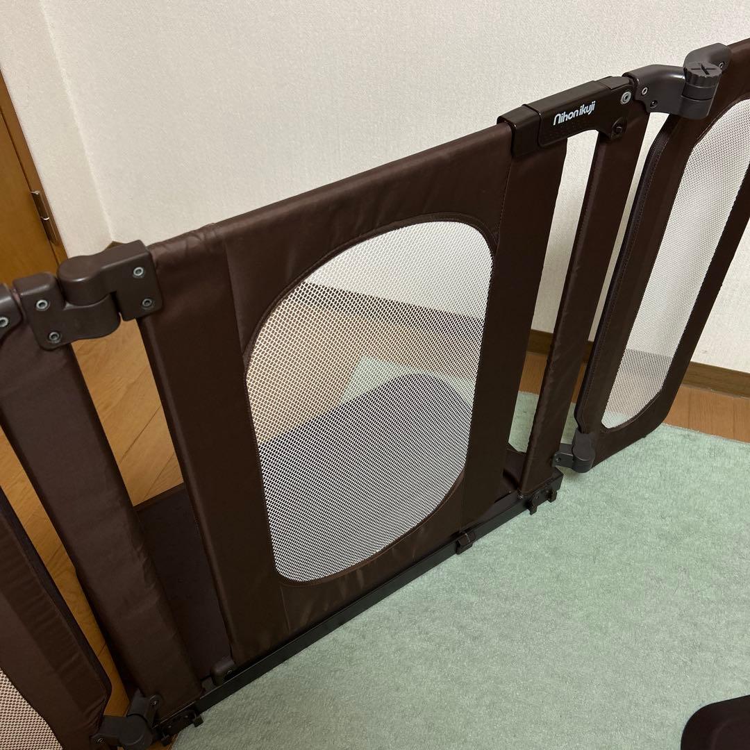 2セット　日本育児　おくトビラS ベビー　ゲート　フェンス　ちょっとおくだけ