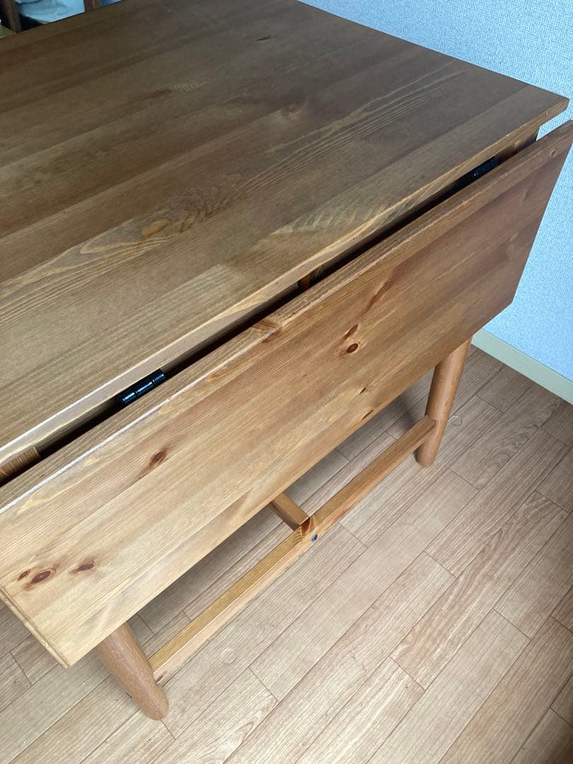 【廃盤品】IKEA テーブル　木製　折りたたみ　バタフライ INGATORP