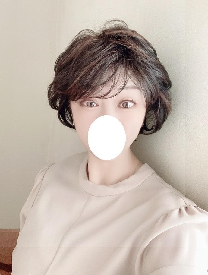 うらら　マリブ　メッシュレイヤーショート　ダークブラウンMIX