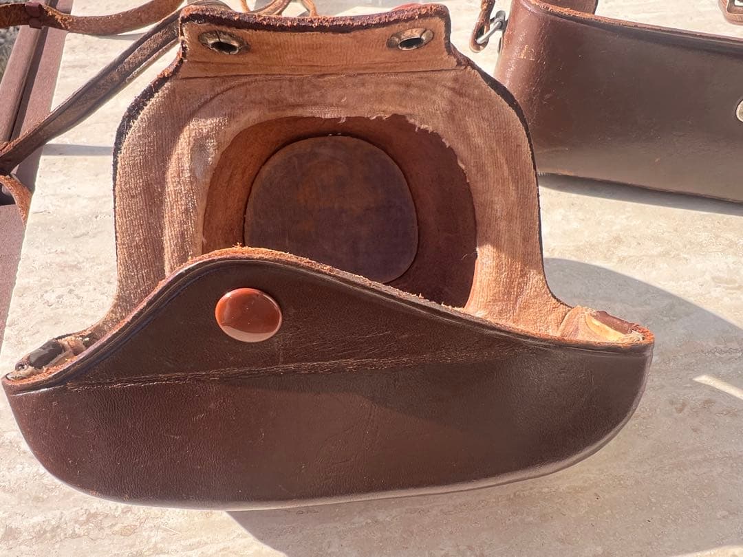 【ジャンク品】マミヤ Auto-Metraフィルムカメラ 革のケース レアな箱付