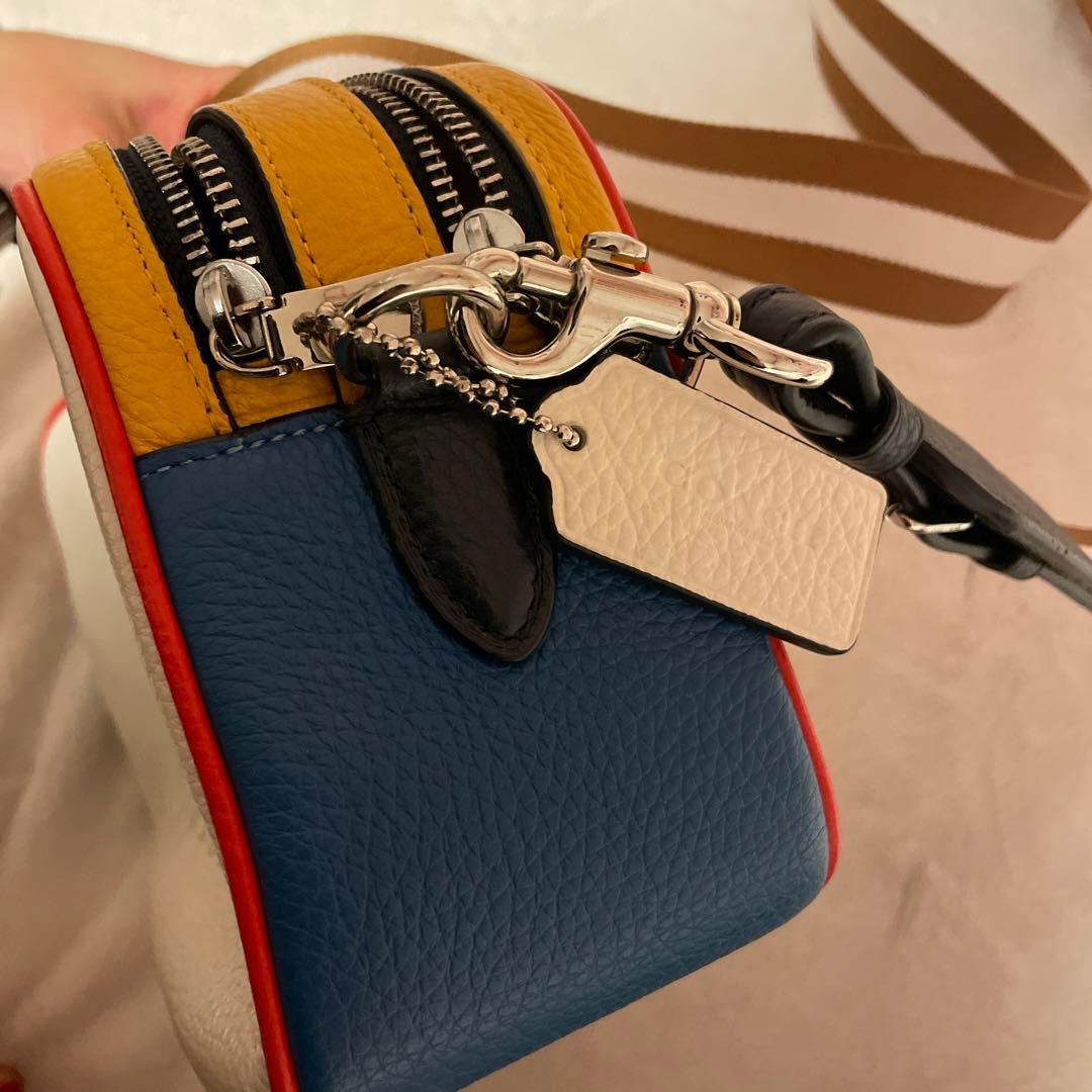 お値下げ中です！COACH レザー バッグ 多色使い