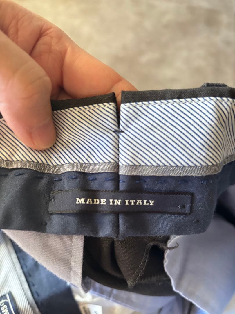 BEAMS Fの1プリーツ スラックス パンツ グレー(春夏用)