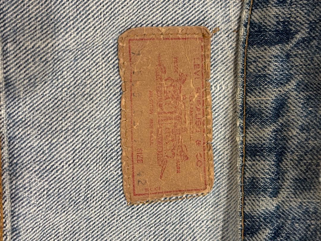 Levi's 70505 70'sサイズ42 刻印52 スモールe 不均等v