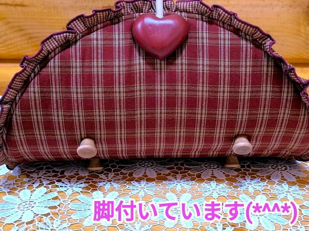 アメリカンカントリー雑貨♥サンタさんからの贈り物★飾り彫りハート❤️バスケット