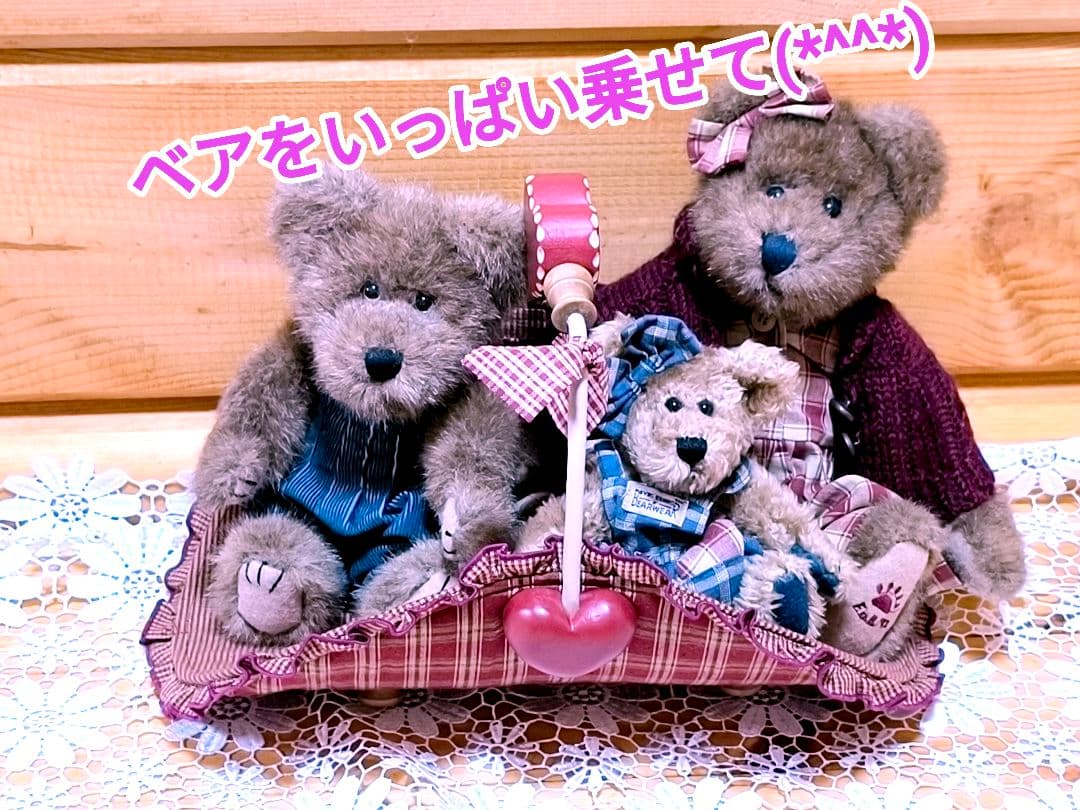 アメリカンカントリー雑貨♥サンタさんからの贈り物★飾り彫りハート❤️バスケット