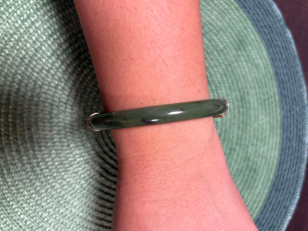 天然翡翠 バングル