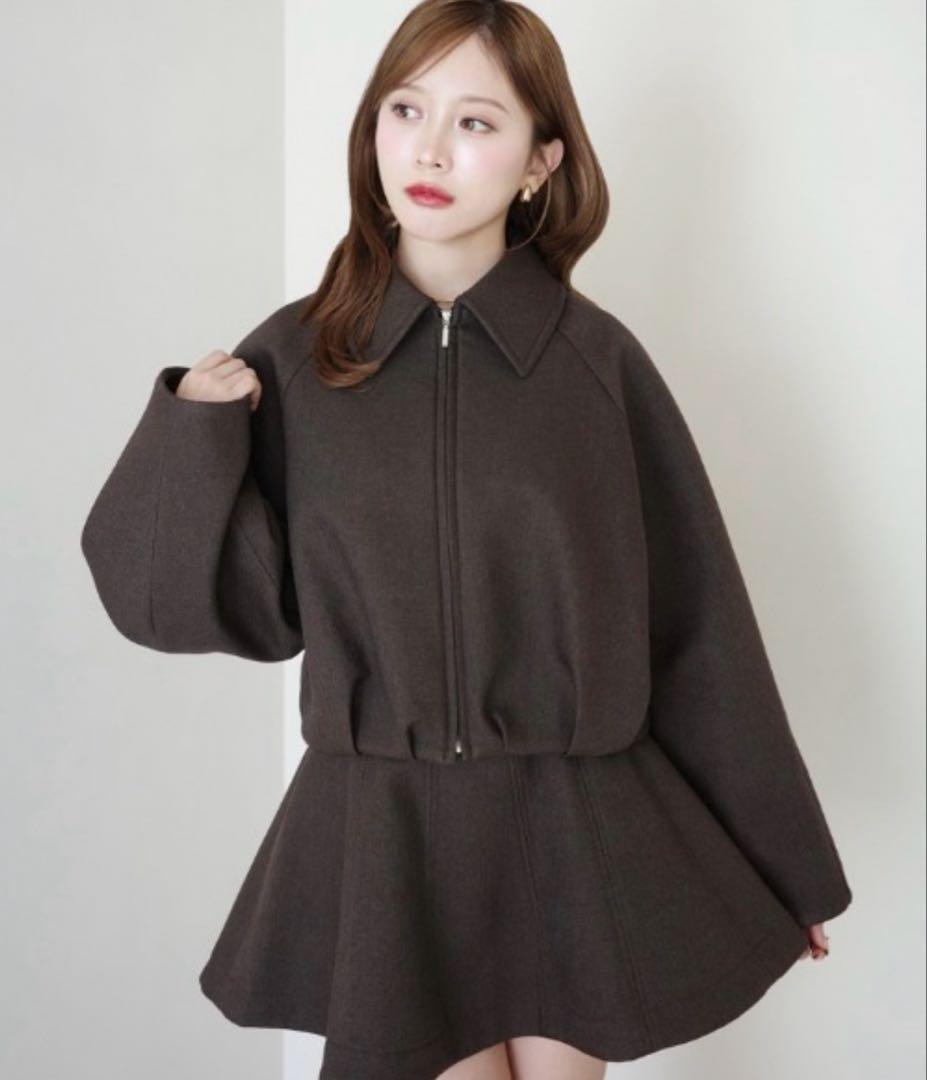 eimy istoire ボンディングフレアミニスカート 新品タグ付き