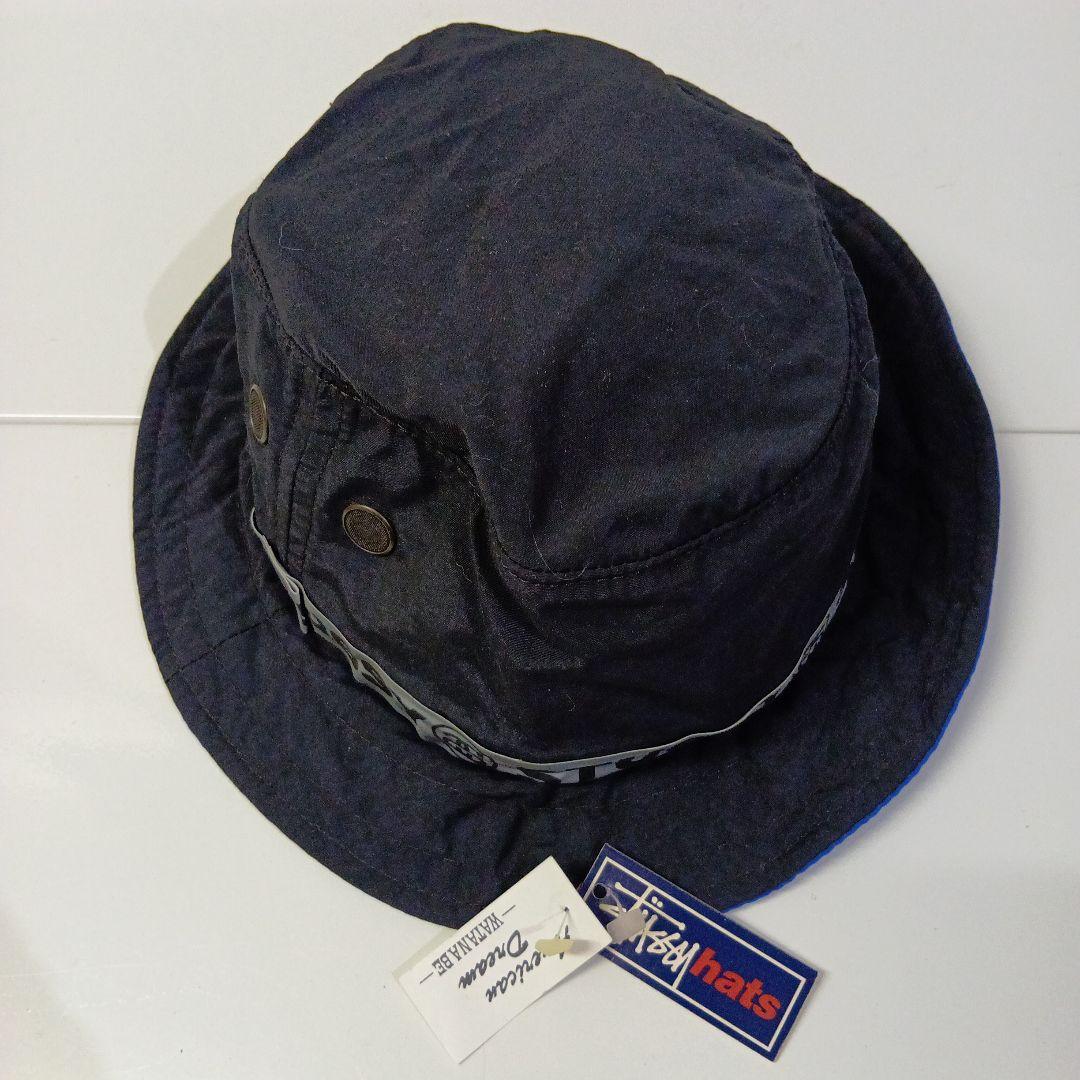 28 STUSSY バケットハット ダークブルー