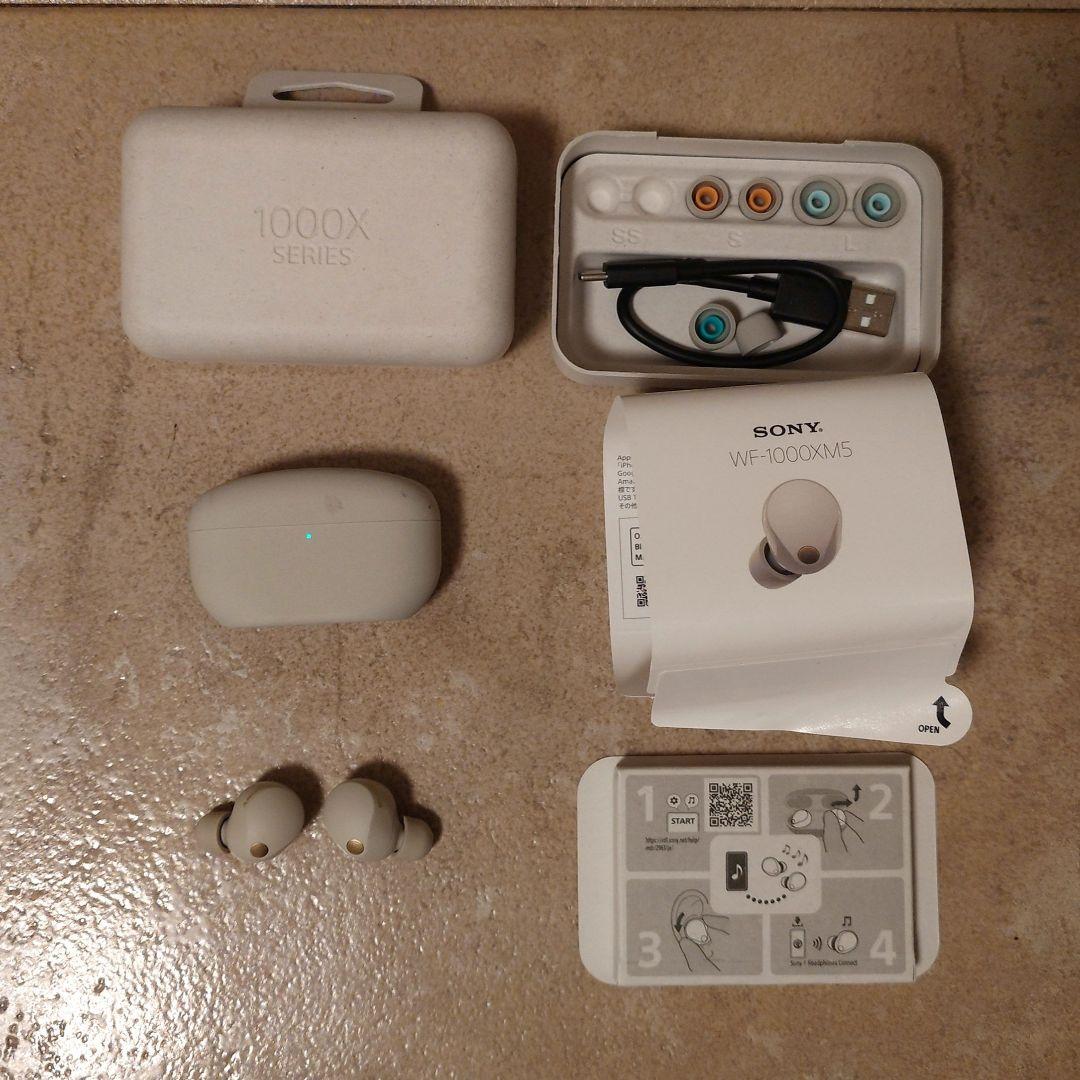SONY WF-1000XM5 プラチナシルバー ※ジャンク