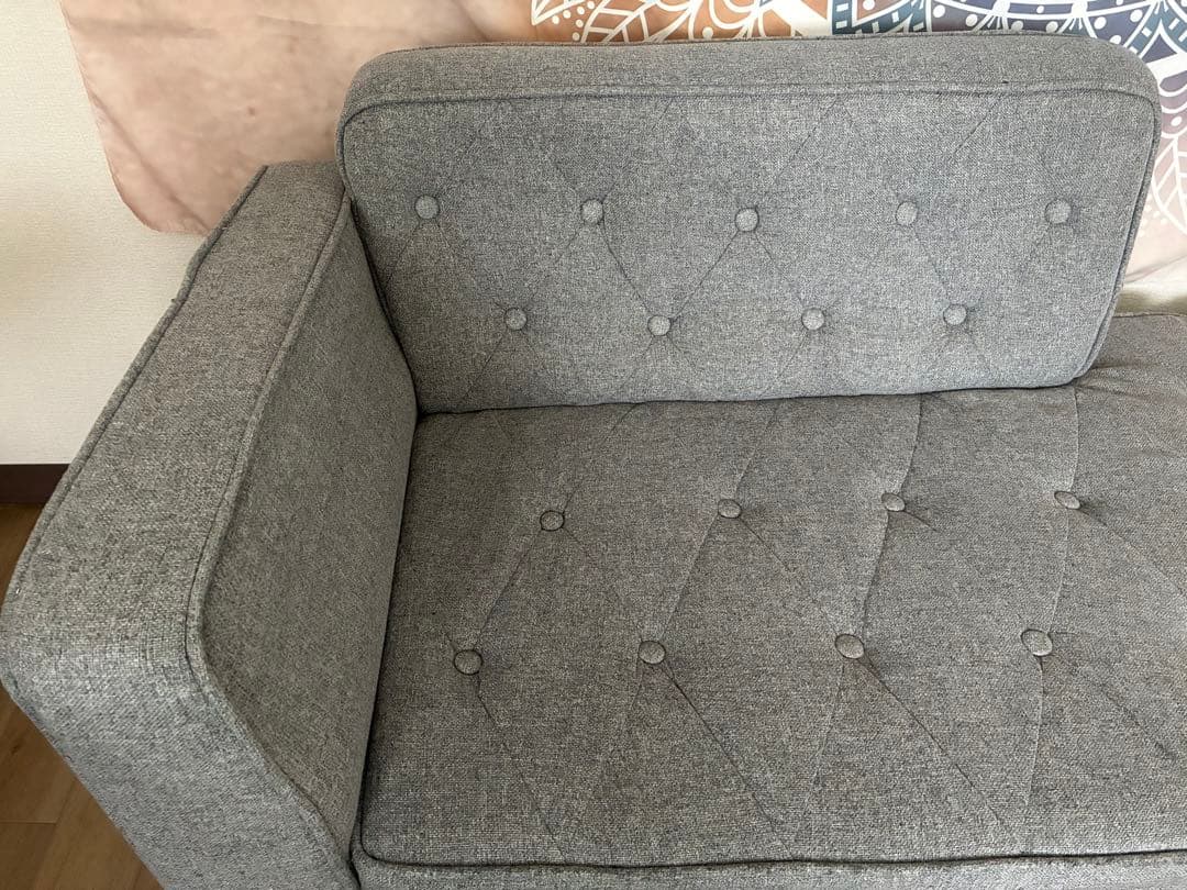 オットマン付きカウチソファ