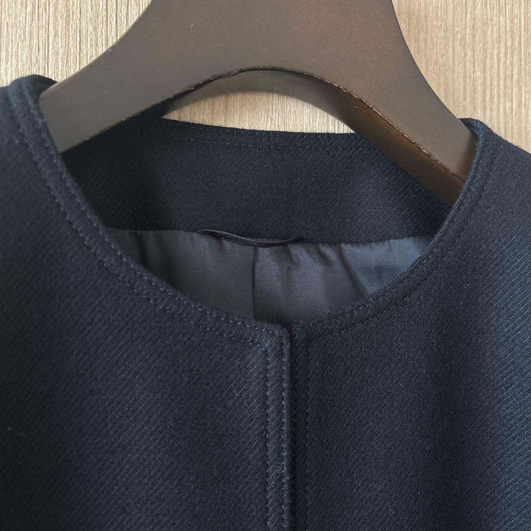 【1079】アナイ　ウールカルゼクルー　ジャケット 濃紺　38