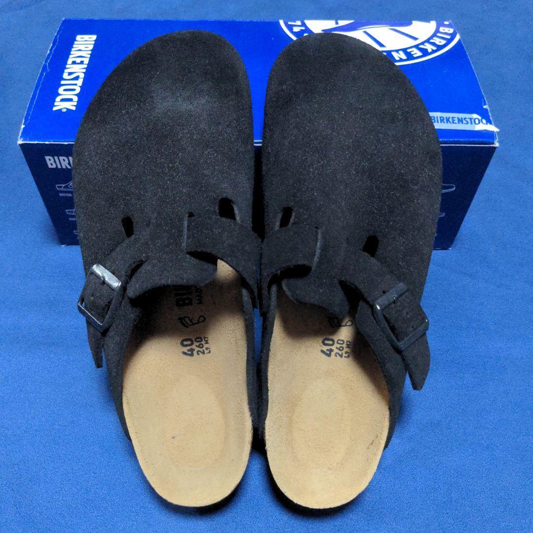【新品】ビルケンシュトック ボストン 40 ブラック スエード 24,200円