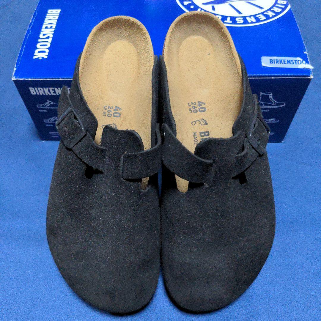 【新品】ビルケンシュトック ボストン 40 ブラック スエード 24,200円