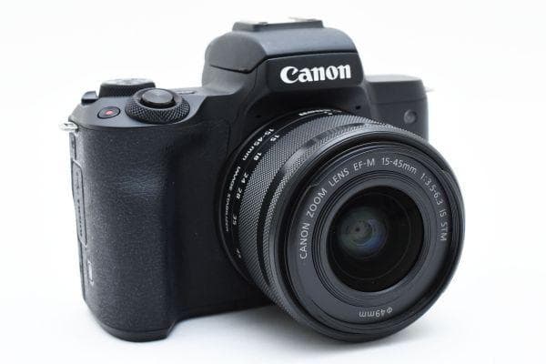 キャノン Canon EOS Kiss M レンズキット バッテリーx２