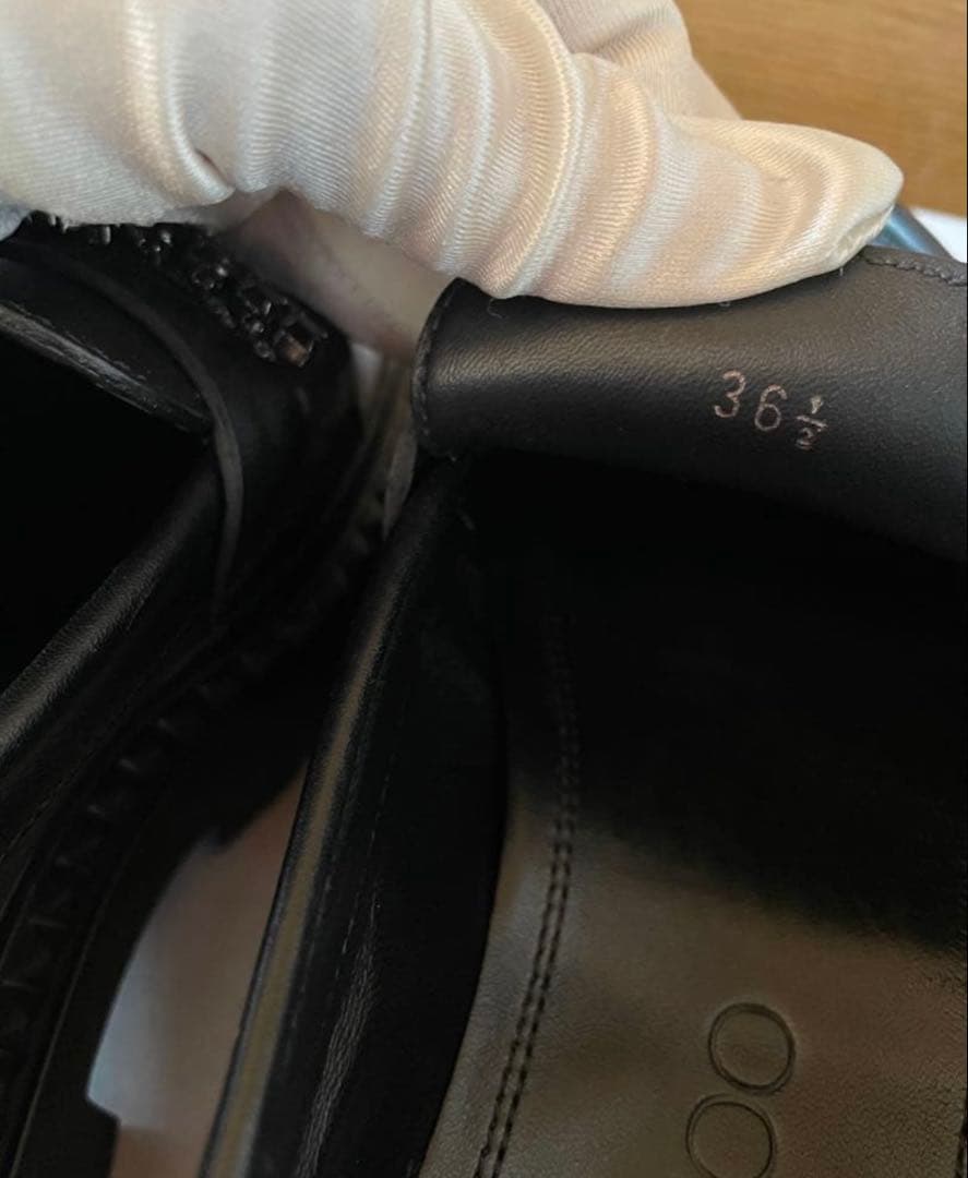 ジミーチュウ ローファー ビジュー プラットフォームBRYER ブラック 厚底