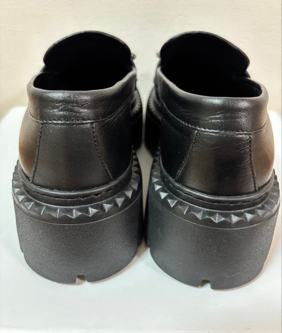 ジミーチュウ ローファー ビジュー プラットフォームBRYER ブラック 厚底