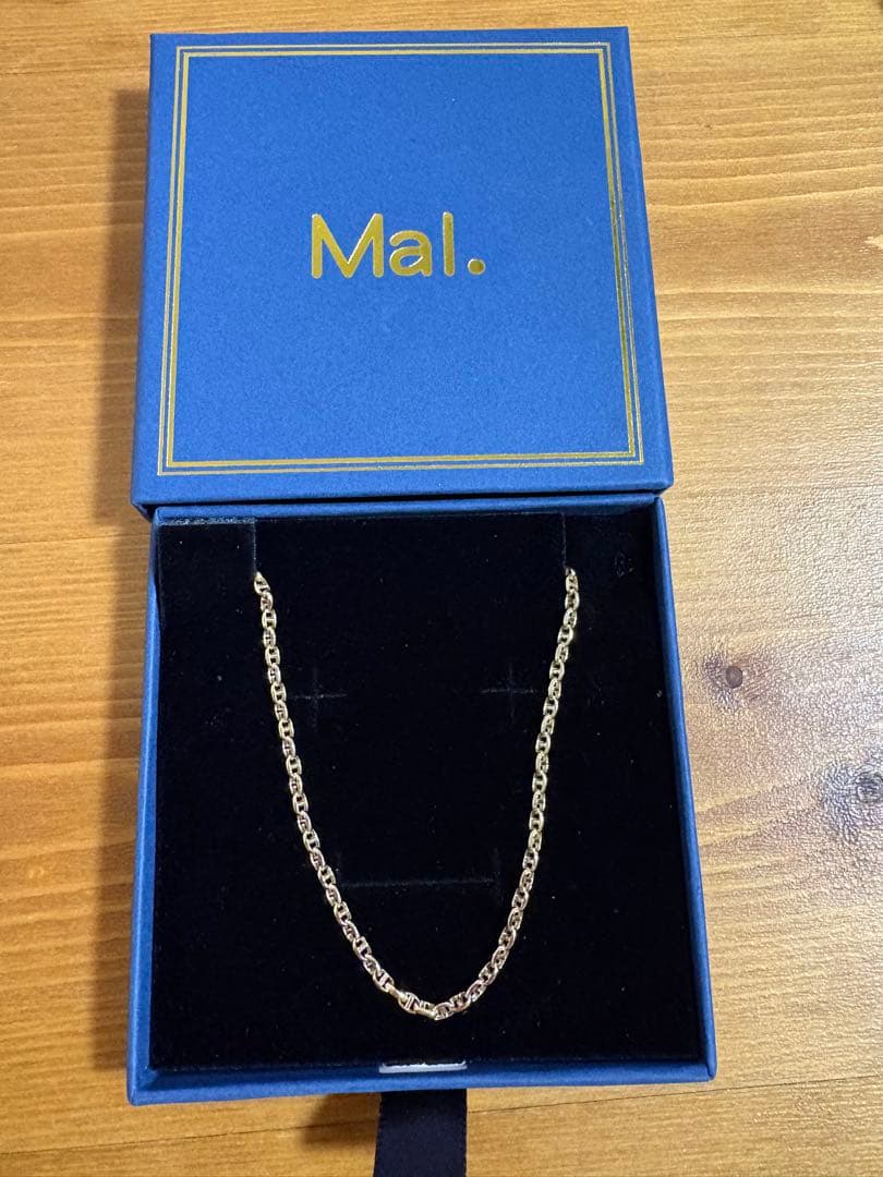 「Mal.」M1-⑨K18スカル100ネックレス45cm