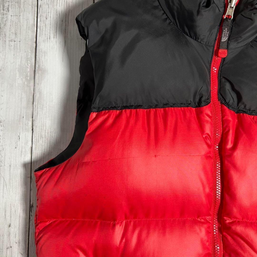 ノースフェイス ダウンベスト ジャケット 700FP ヌプシ レッド S 96