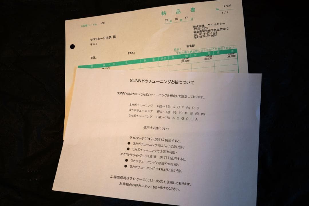 美品　K.Yairi Sunny ミニギター