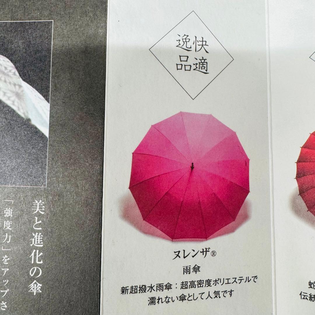 新品未使用　福井洋傘　ヌレンザ　雨傘長傘　超撥水　濡れない傘　受注生産品 ピンク