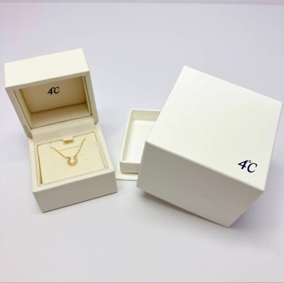 2346-1○ 4°C ホースシュー型 K10 ゴールドネックレス